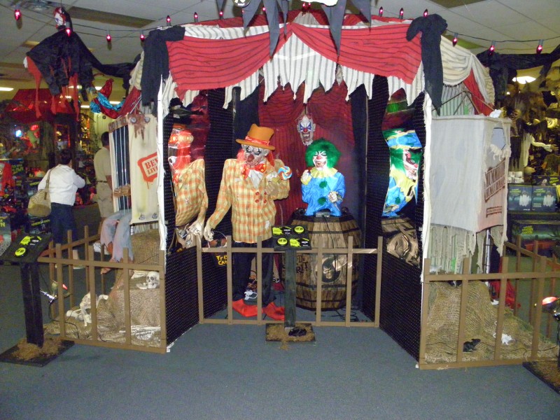 Spirit Halloween store costume display